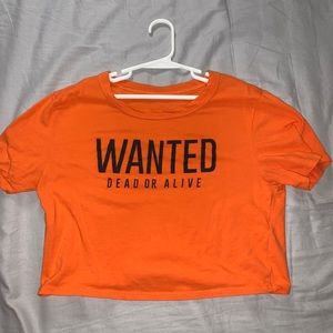 Orange Cropped Top
